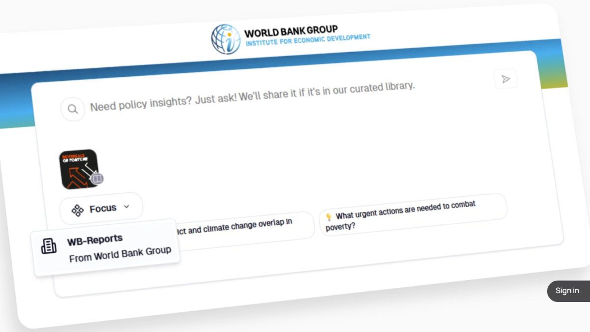 AVA l'IA de recherche et d'analyse vérifiée de la Banque Mondiale