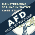 Mainstreaming case study Scaling community of practice